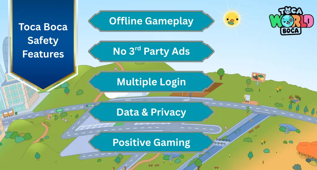 safety features of toca boca game