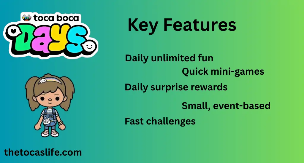 Toca Boca World vs Toca Boca Days APK | Which Game to Download (Unlocked)? 3 key features of toca boca days